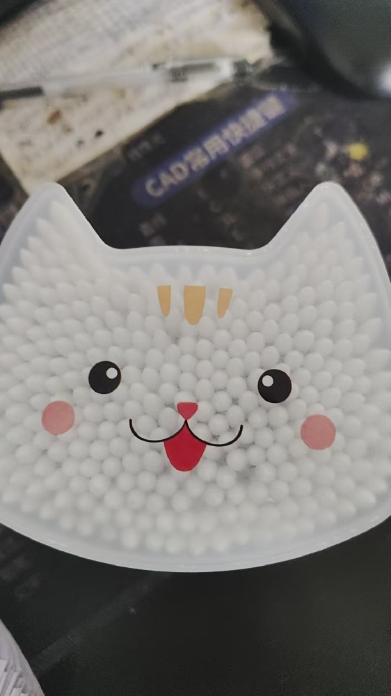 外贸爆款！300支猫盒纸棒棉签，一尖一圆全能护理